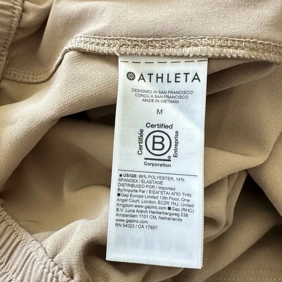 Athleta Promenade Cargo Pant Womens Medium Tan Khaki Wide Leg New 472171 - Picture 7 of 7